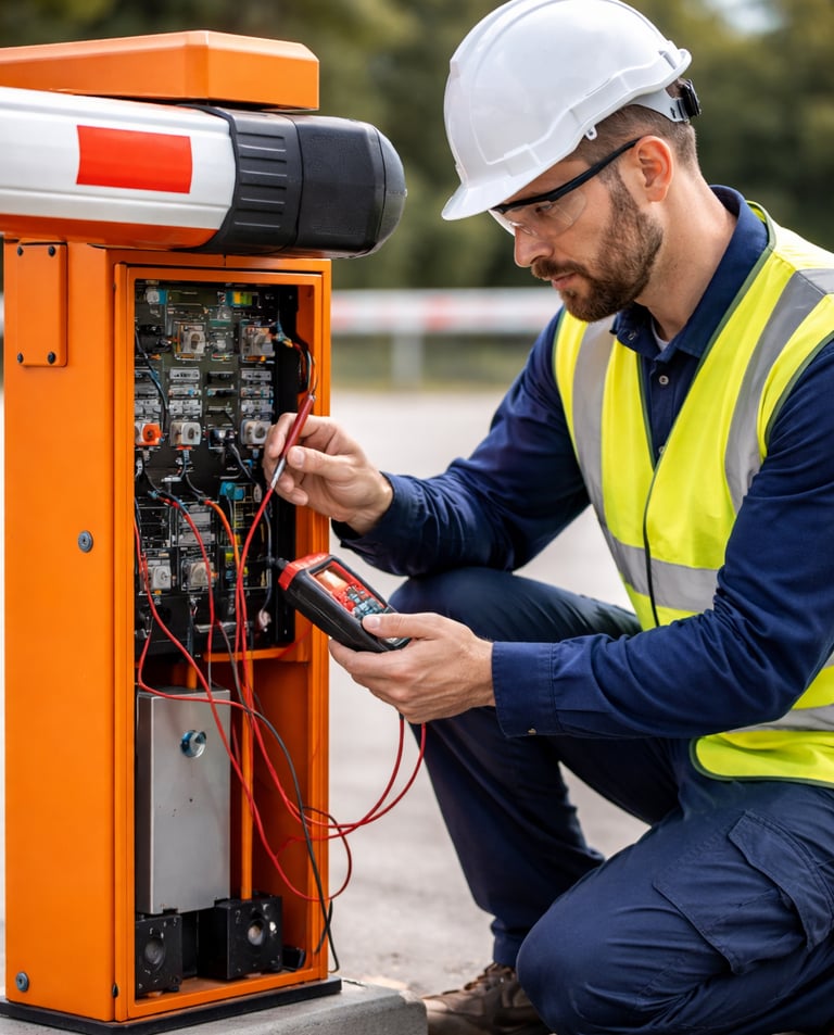 troubleshooting experience vehicle gates turnstiles access control security cameras