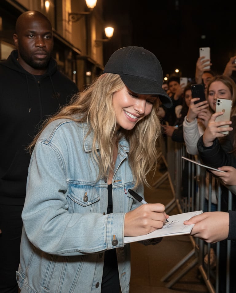 Lena SOLARI en pleine séance de dédicaces
