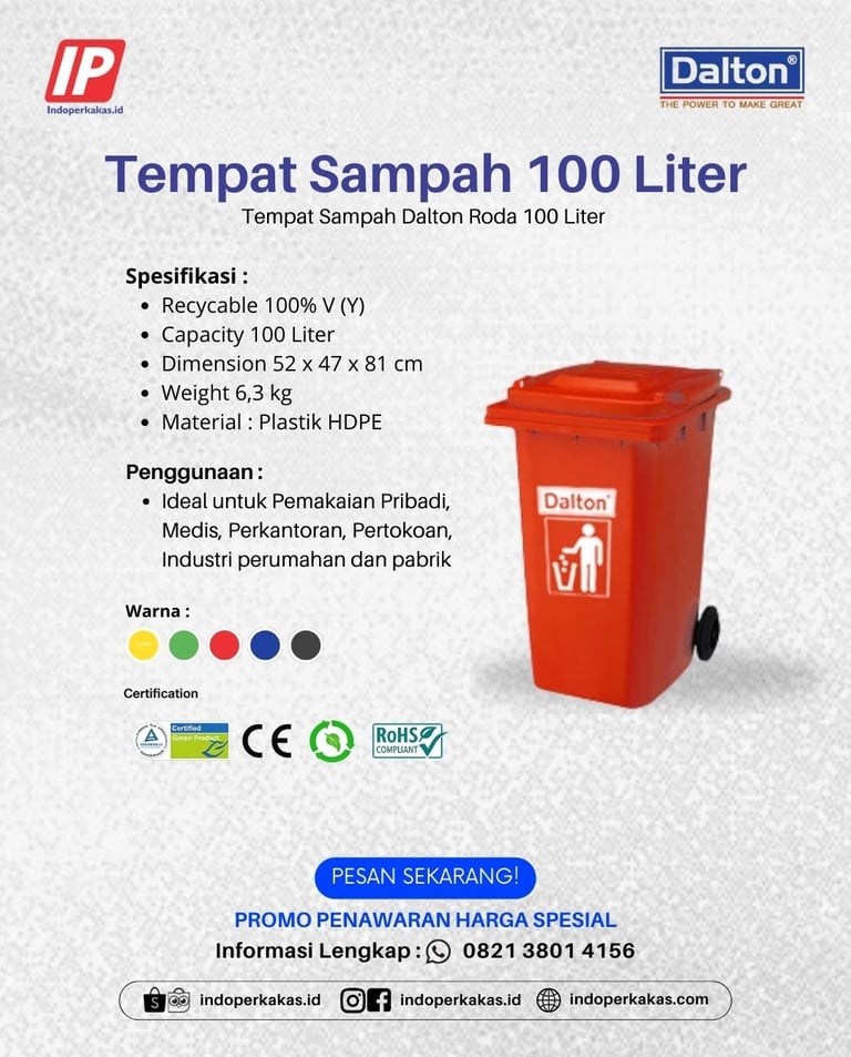 tempat sampah dalton