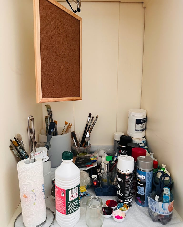 The elements inside the studio