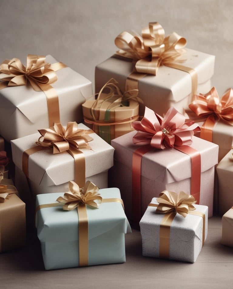 Colorful souvenirs representing Lithuanian culture.