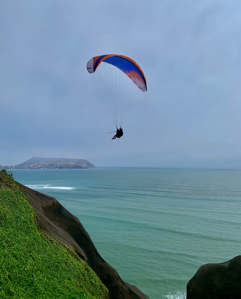 Views from the cliffs of Lima, Peru.