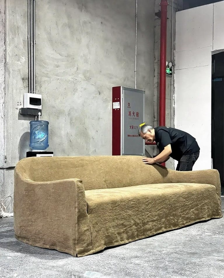 Custom Linen Sofa Service