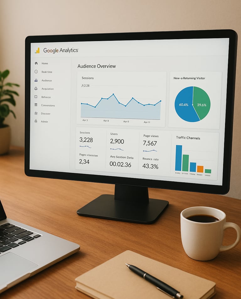 Dashboard-Google-Analytics-tela-computador-gráficos-coloridos