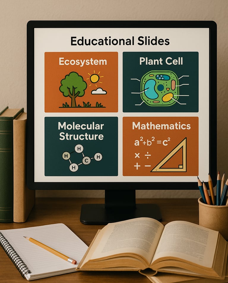Tela-computador-slides-educativos-livros-material-estudo-fundo