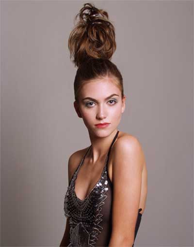 updo with special hair ornament created by Bruce, Portraits Hair Makeup and Photography by Bruce Kushnick for wonderfulportra