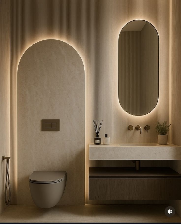Banyo yenileme çalışması sonrası elde edilen modern görünüm