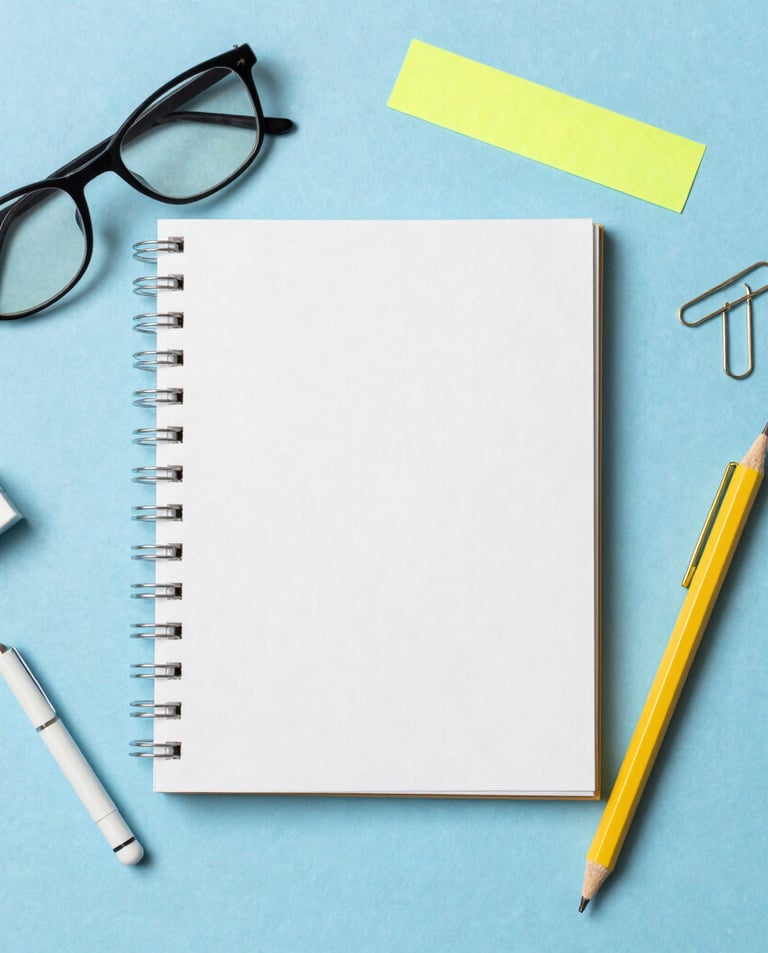 Close-up of colorful hair accessories and stylish sunglasses on a bright background.