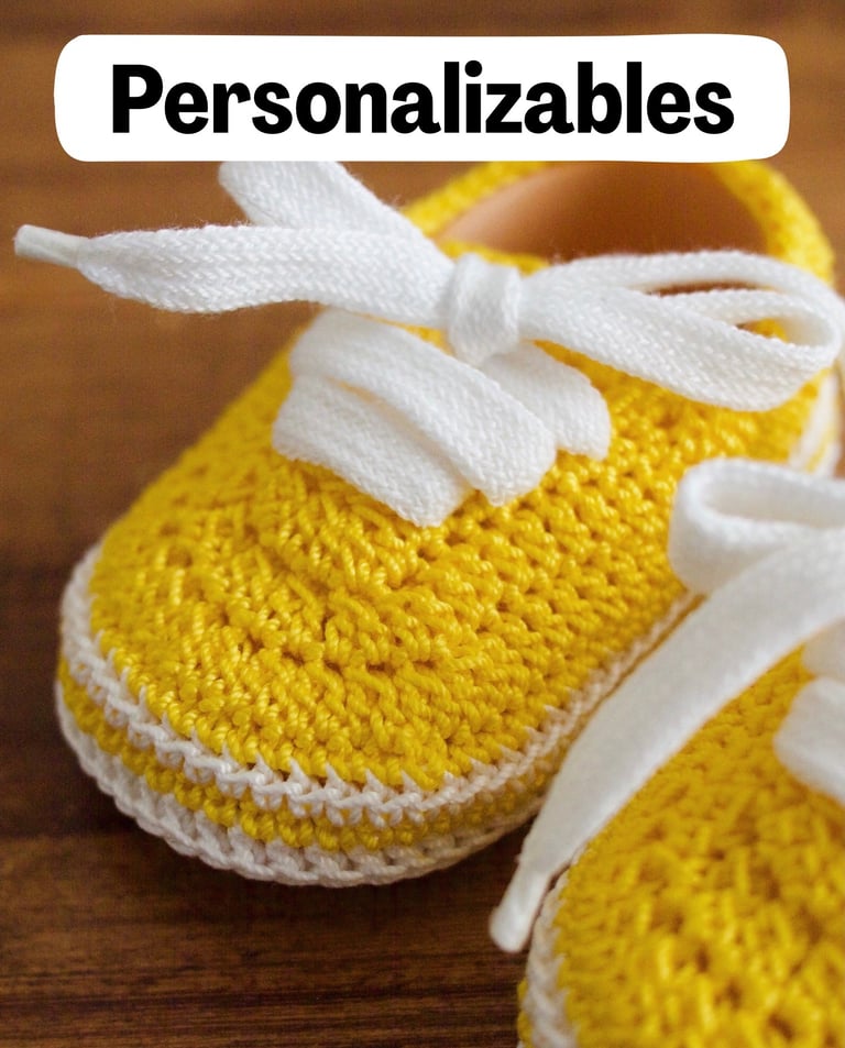 Zapatillas crochet bebe regalo