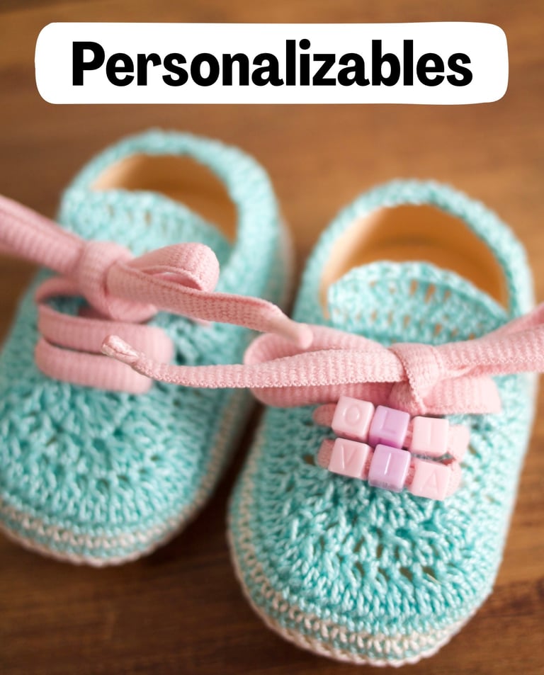 Zapatillas crochet bebe regalo
