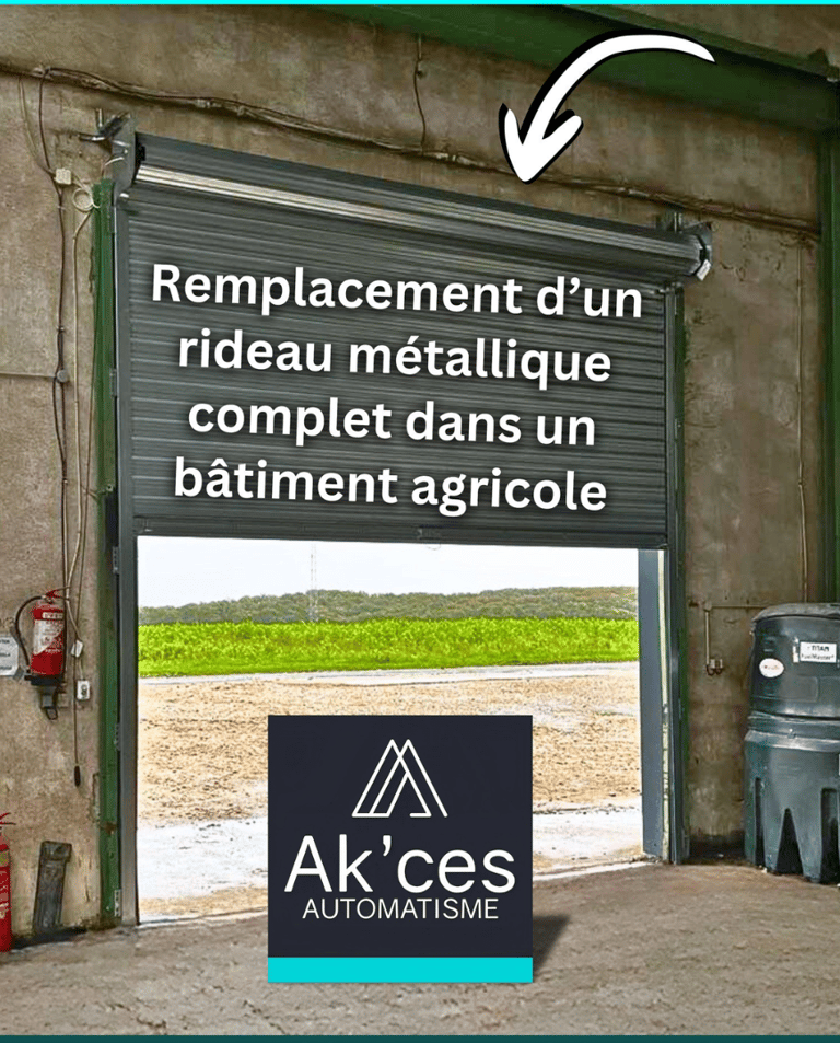 Remplacement d’un Rideau près de Tours en Indre-et-Loire