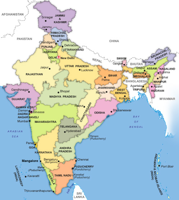 Picture of an Indian map