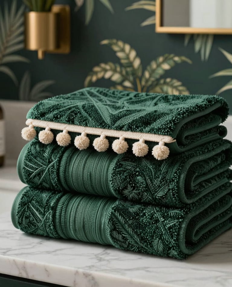 Soft cotton towels hanging by a rustic kitchen window with sunlight streaming in.
