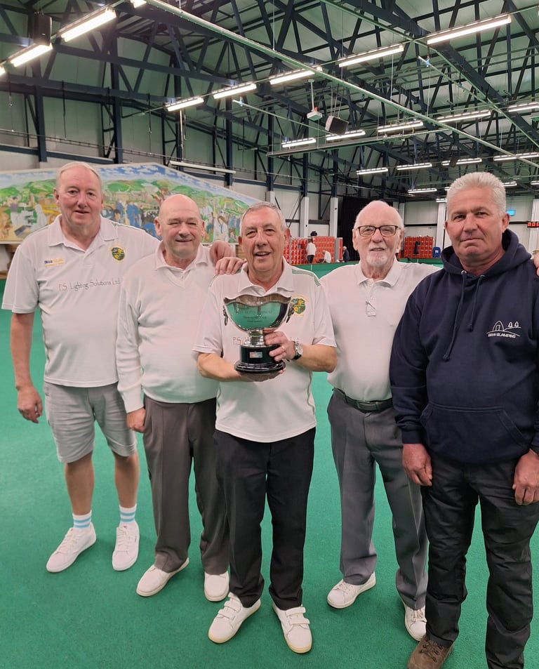 Trophy presentation Bridgend Indoor bowls