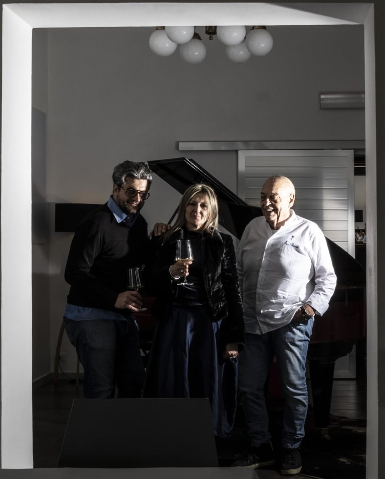 I creatori e fondatori del Ristorante LUV, Fiumaretta con Mauro Ricciardi