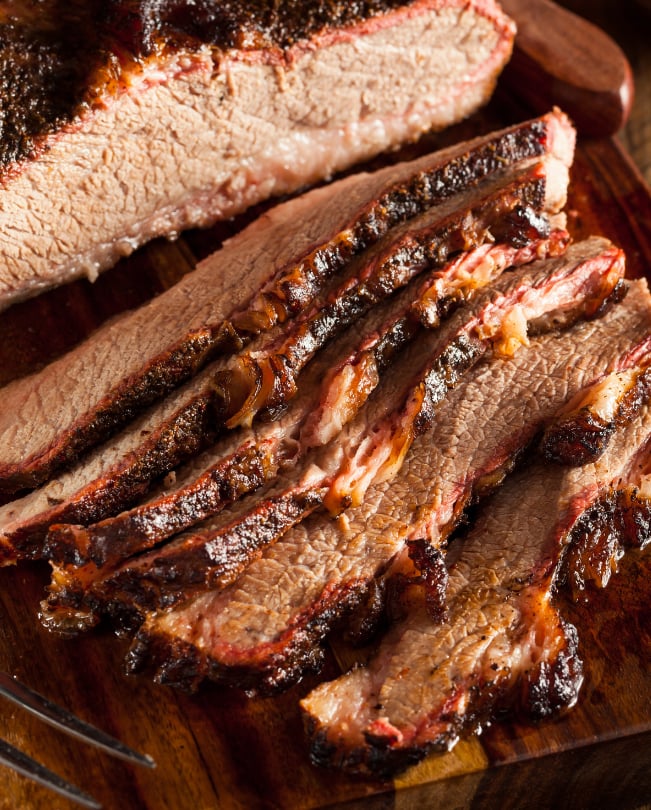 smoked brisket platter