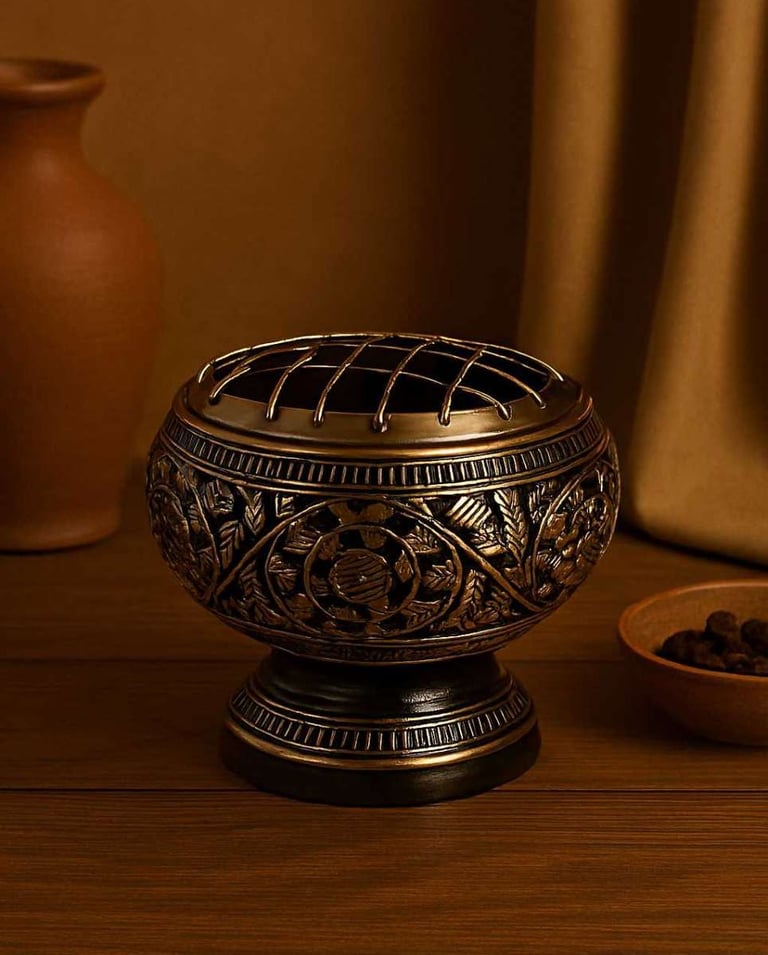brass charcoal burner 