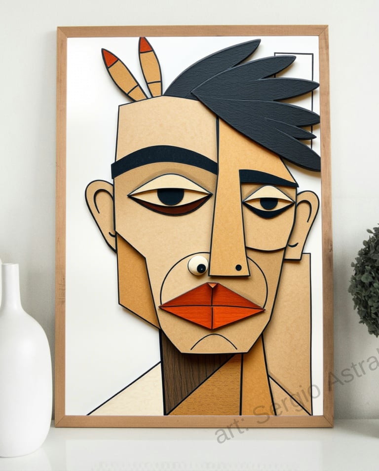 Quadro Etnias artísticas, por Sérgio Astral