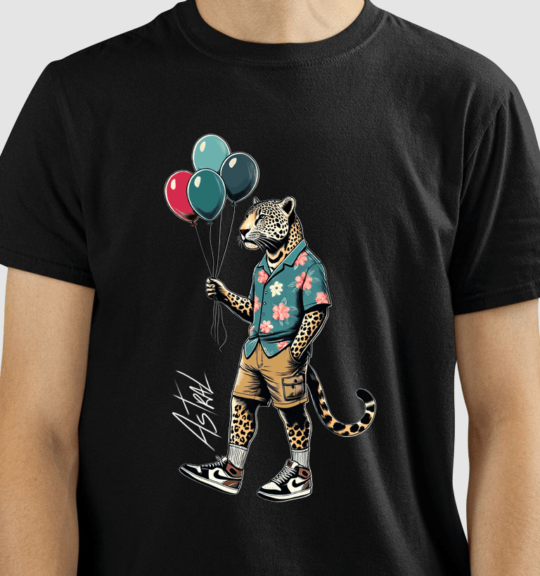 Camiseta da marca de street art, Cavérik Art Club, assinada pelo artista visual Sérgio Astral