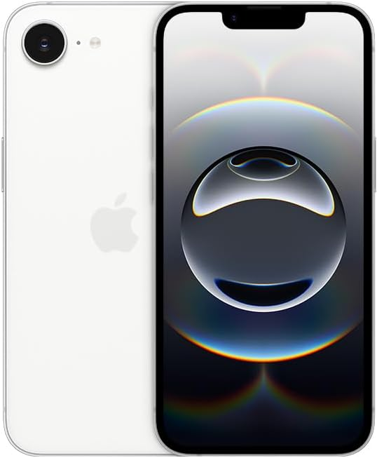 Promoção iPhone 16e branco.