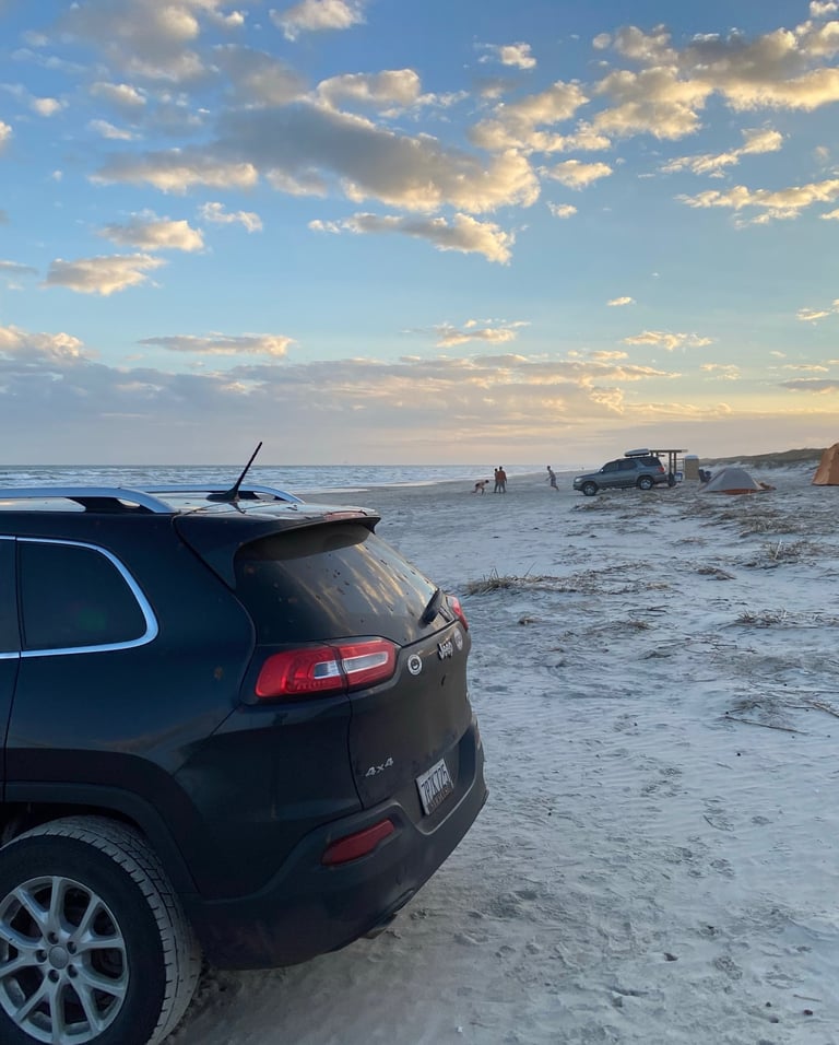 Vagabonding Mustang Island Texas