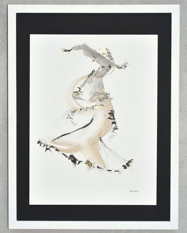 flamenco dessin à l'encre ink drawing Sète