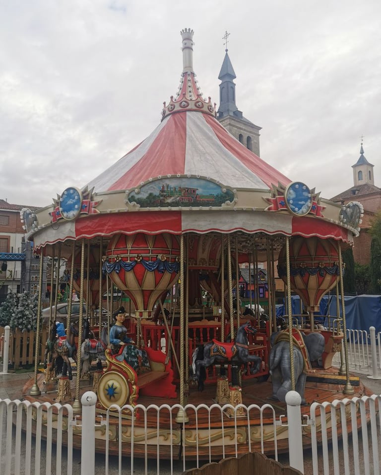 carrusel clásico alemán alquiler caballitos 
