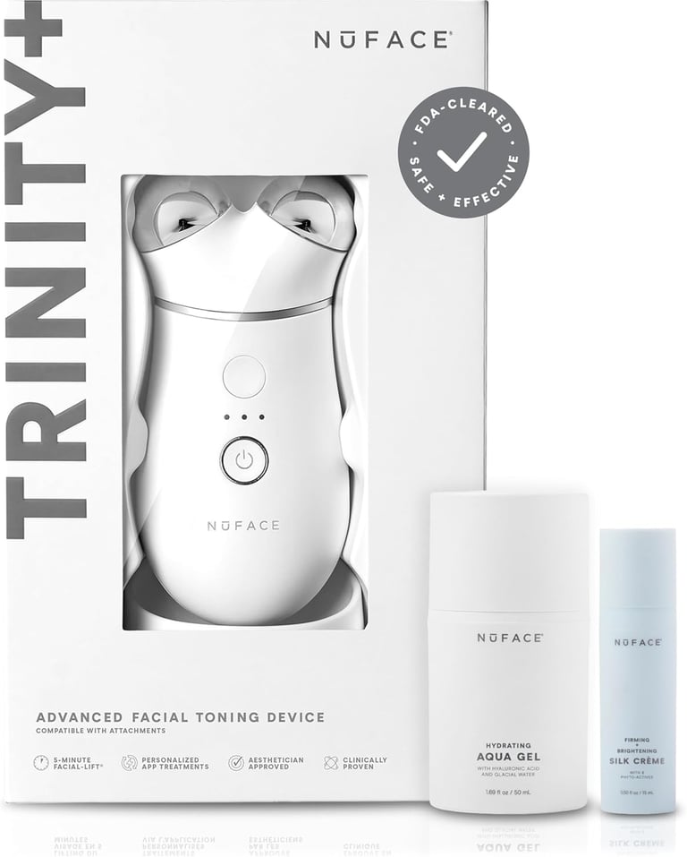 NuFACE TRINITY+ microcurrent device for lifting and toning