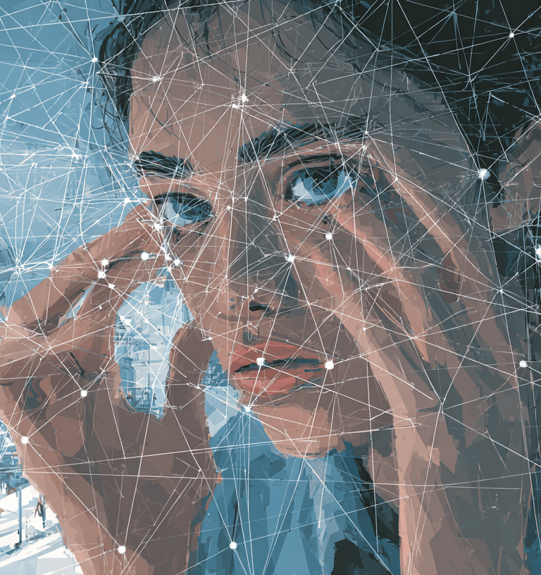 a woman with a cell phone in her hand