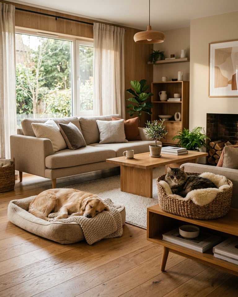 Pet-friendly outdoor furniture for cozy modern living