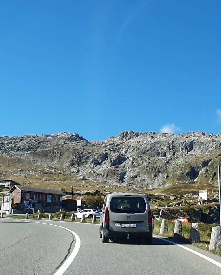 The 2,164-metre summit of the Grimsel Pass