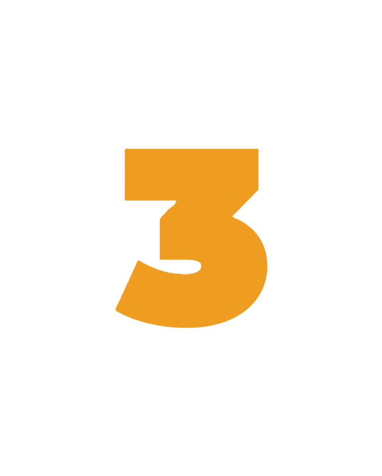 number-3-orange