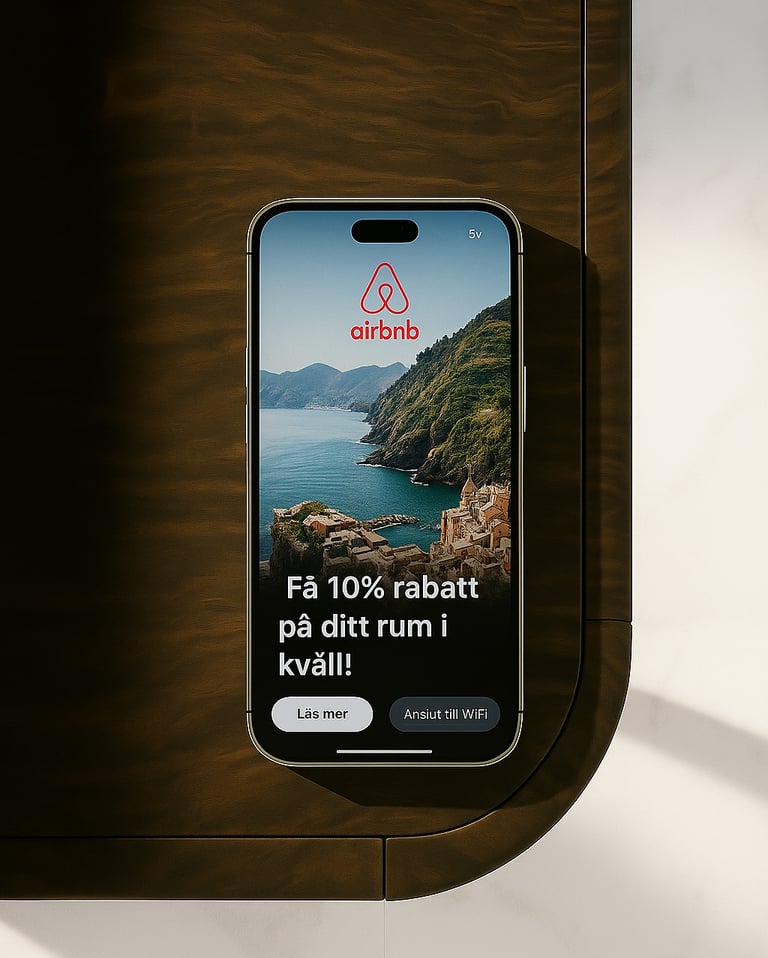 Snabbt och säkert gäst WiFi utan lösenord via QR-kod – Sweden WiFi för hotell , Airbnb, vandrarhem