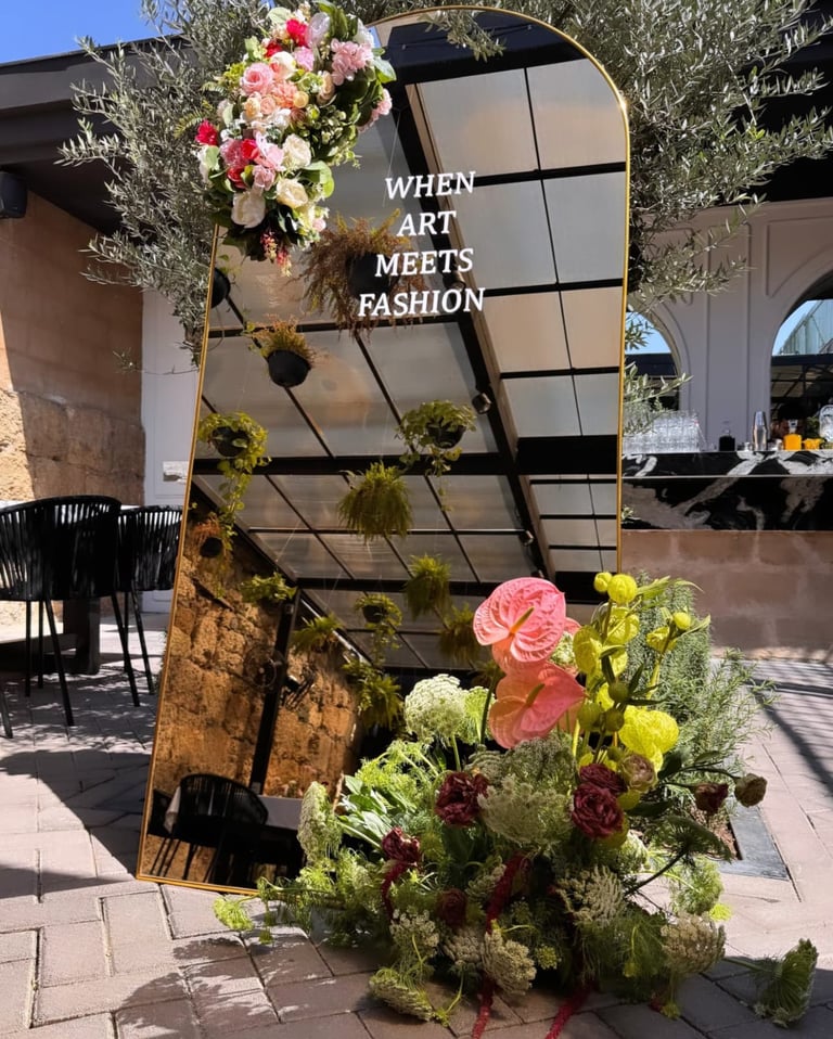 Decoración de espejo diseño floral Amor de Flores