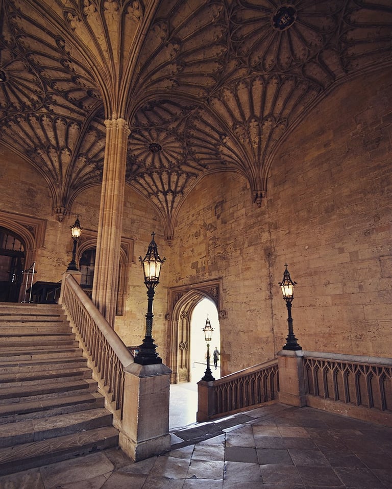 Interieur de Christ Church College à Oxford