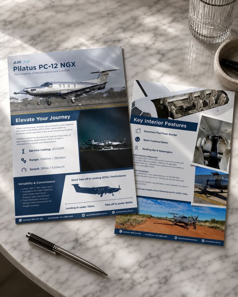 Air Link aviation technical document and brand identity execution by Maljers Creative