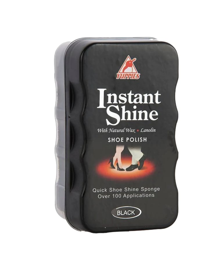 Yuppies Instant Shine sponge black – shoe polish for leather shoes Pakistan