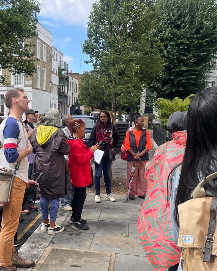 a group of people on Notting Hill Walk