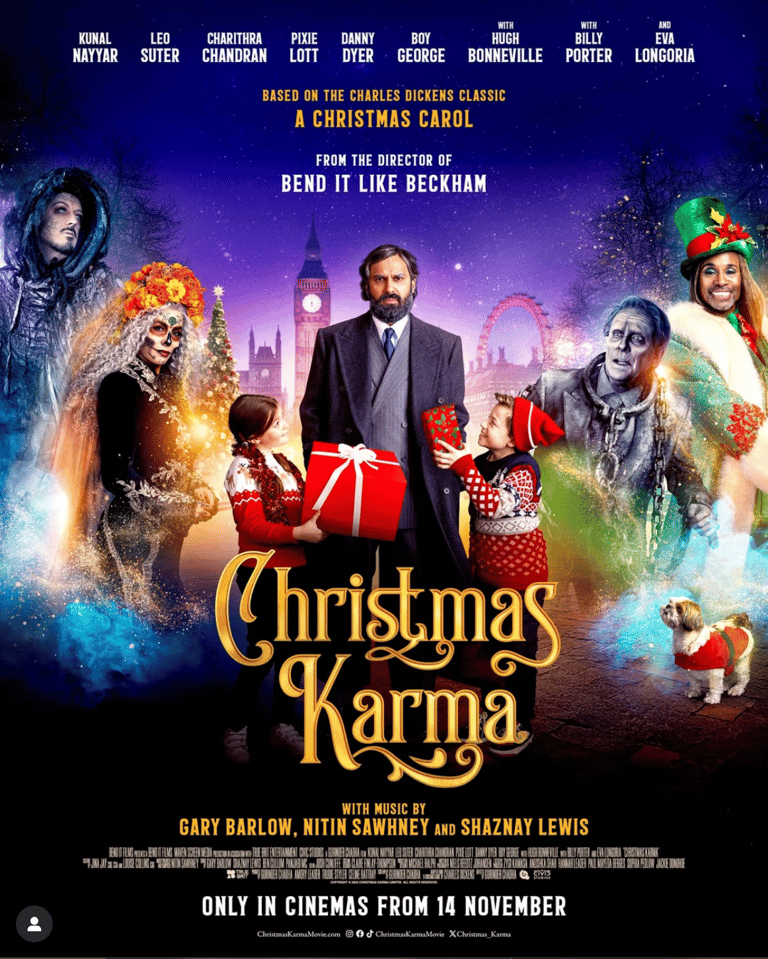 Poster for Gurinder Chadha's Christmas movie Christmas Karma