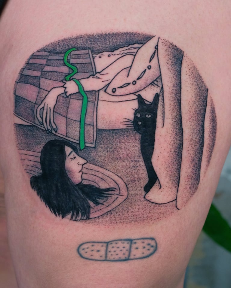 Green Ribbon tattoo
