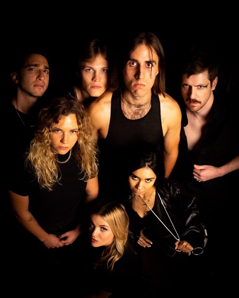 Creed: the musical group photo, jesse montagna posing