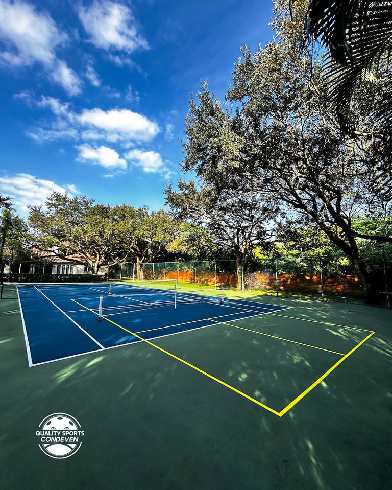 Pickleball on Tennis Court