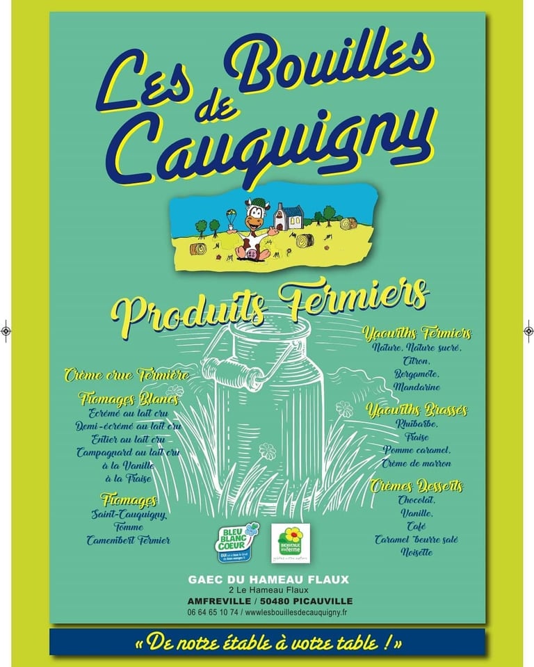 Gîtes de la Cour d'Etienville - Manche - Partenaire Les bouilles de Cauquignyy