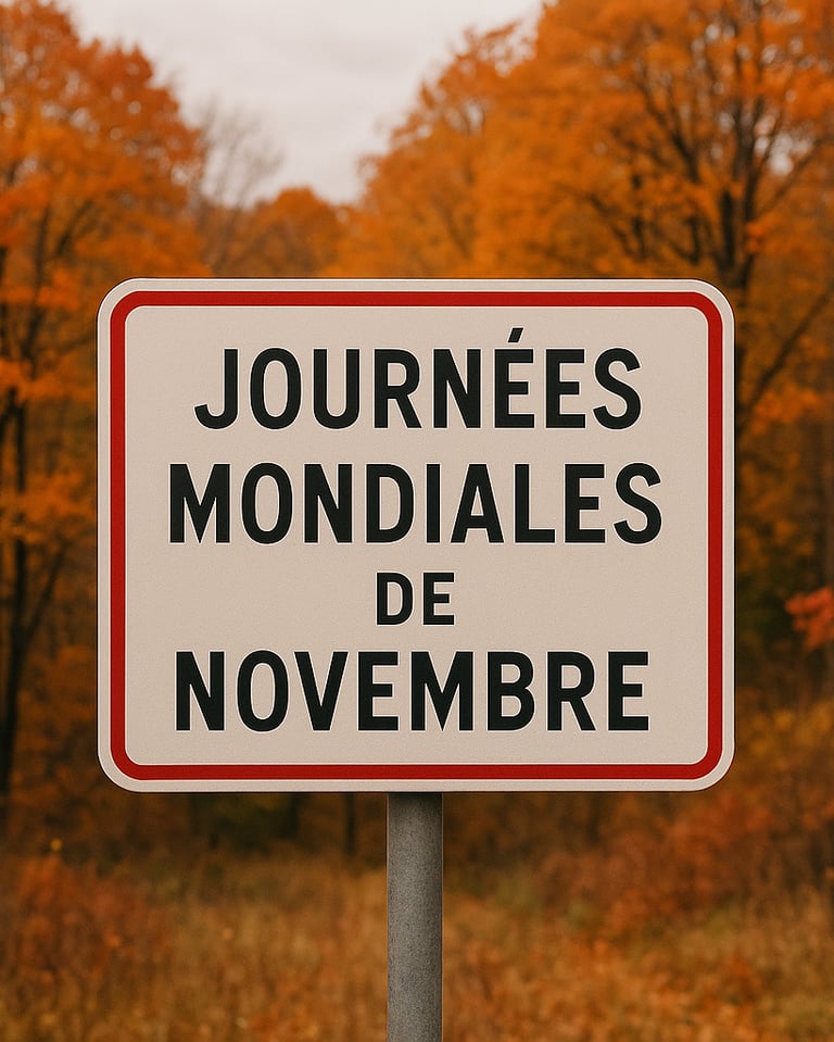 Journées mondiales de novembre.