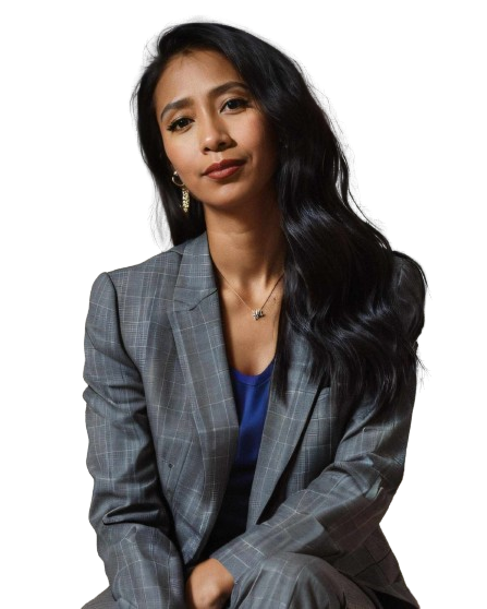a woman in a suit and a suit jacket