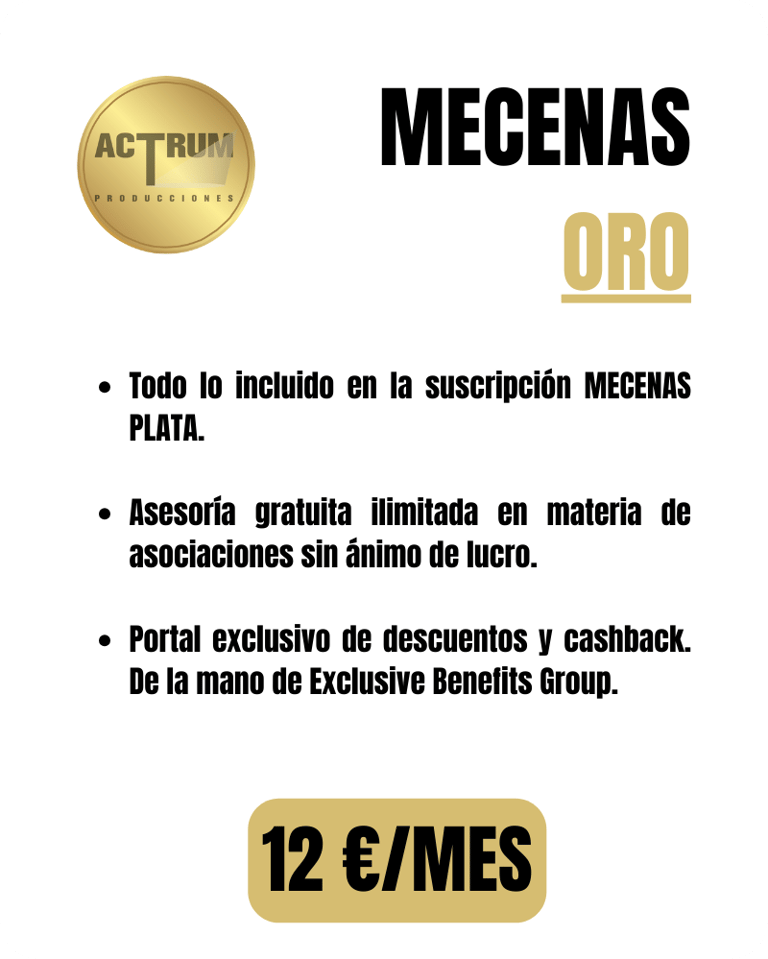 mecenas oro actrum
