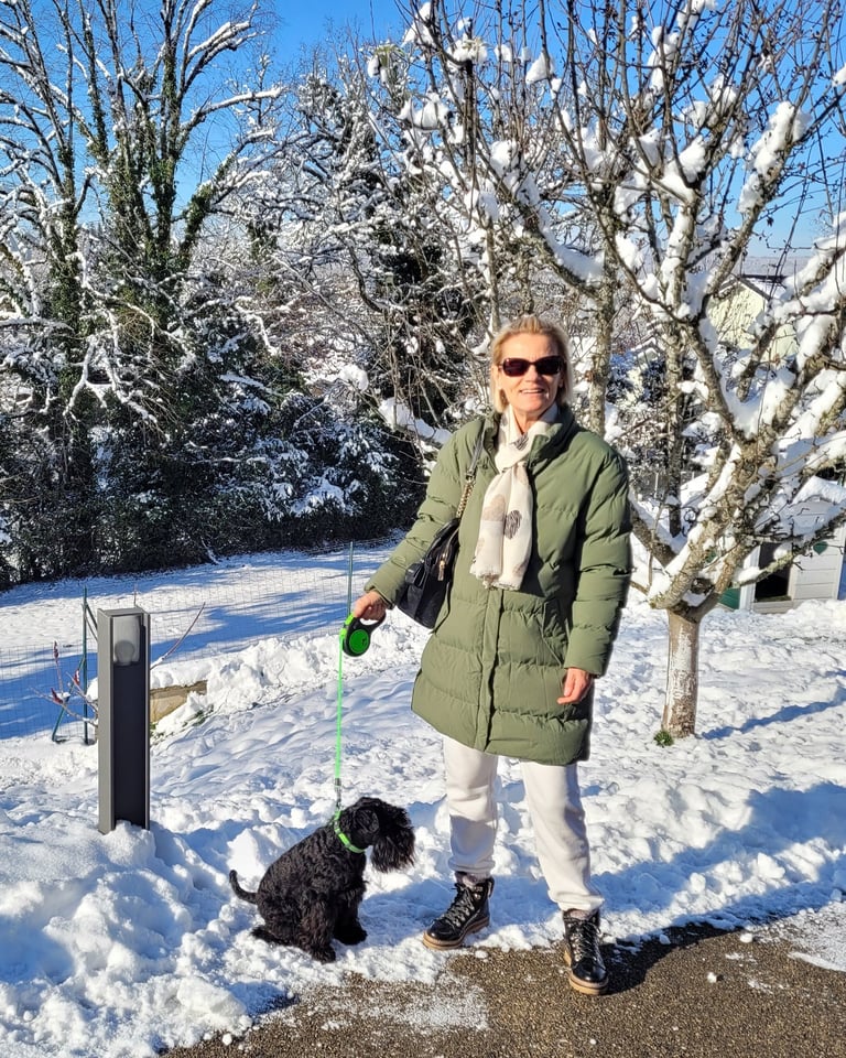 Vintus et son éleveuse