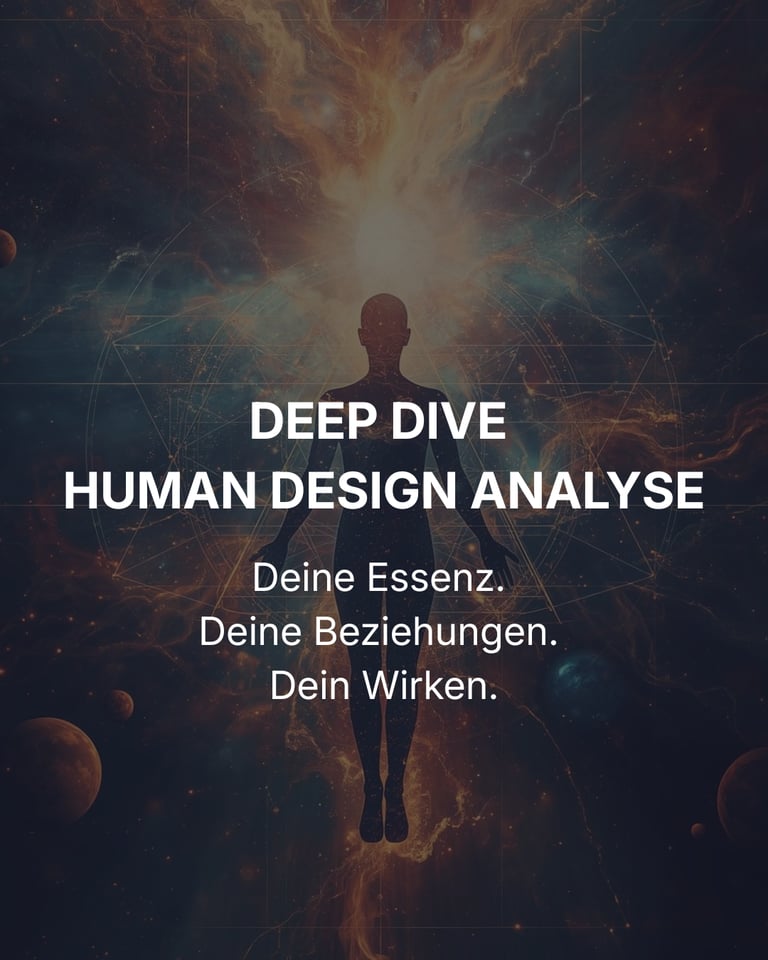 Deep Dive Human Design Analyse Cover