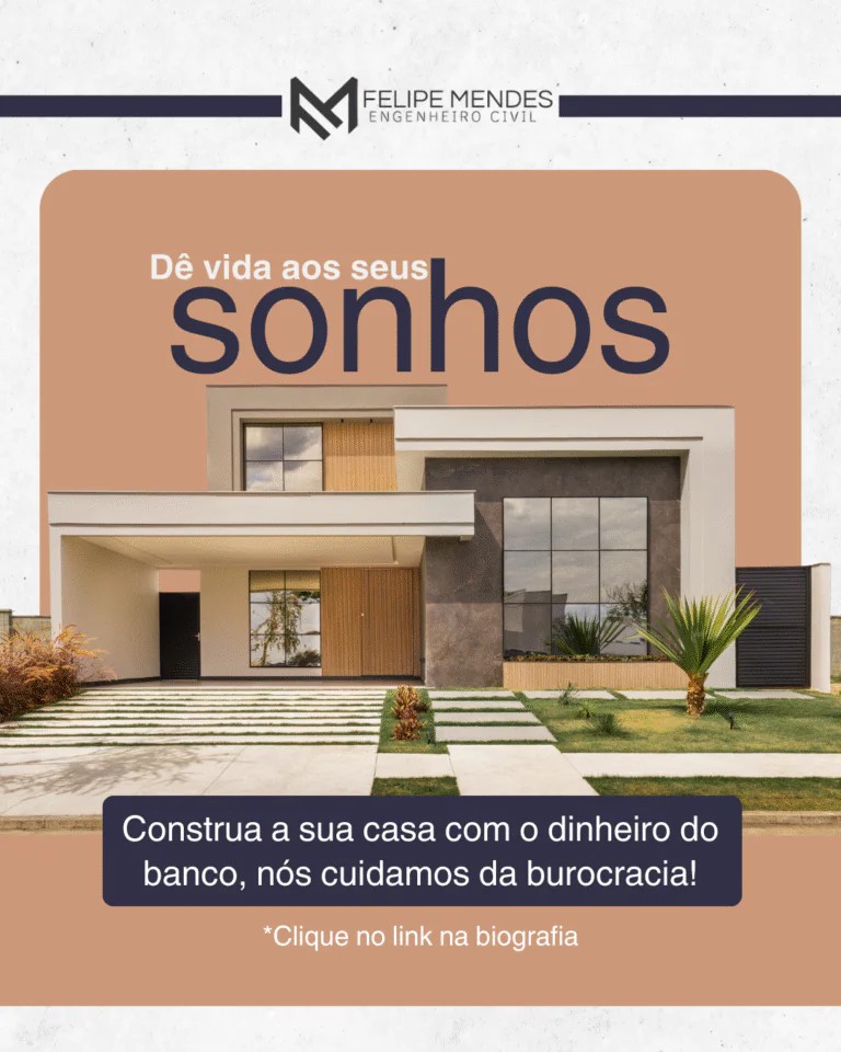 Modern luxury house design by civil engineer Felipe Mendes with geometric architecture and large windows.