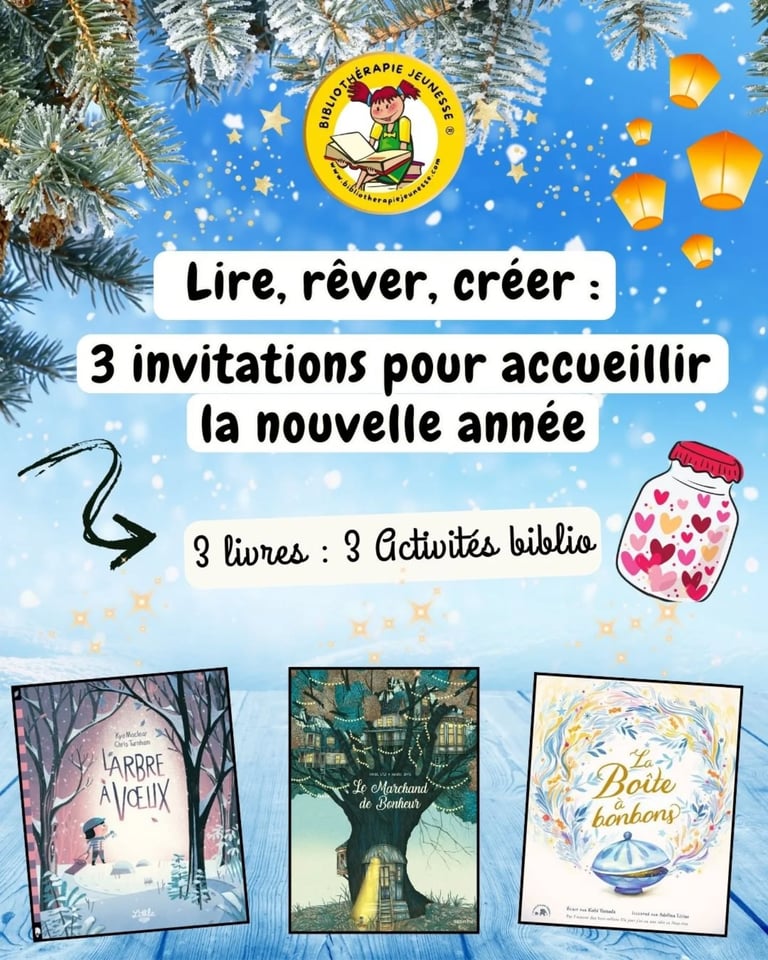 activité bibliothérapie enfant nouvelle année
